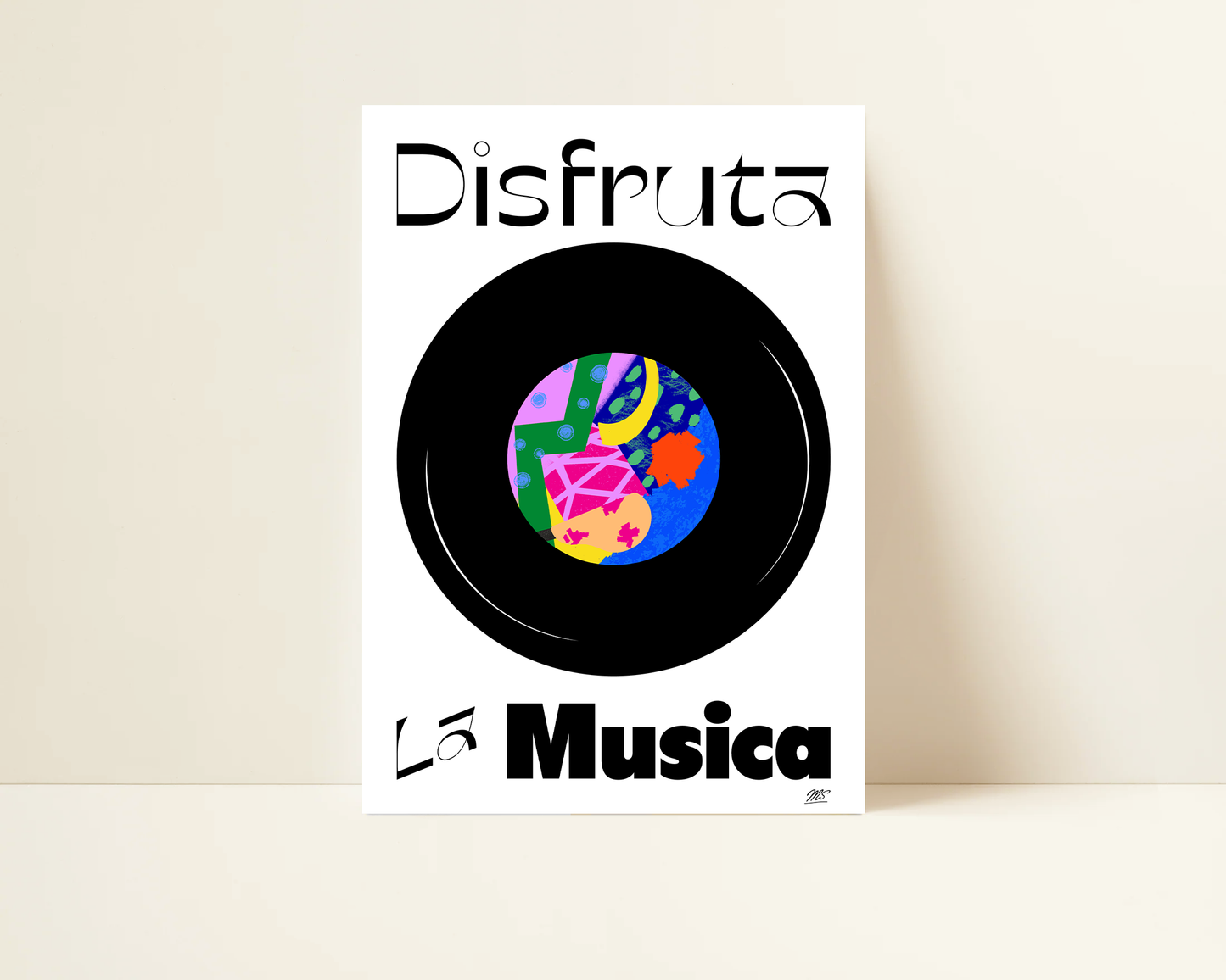 Disfruta la musica | Impresión artistica
