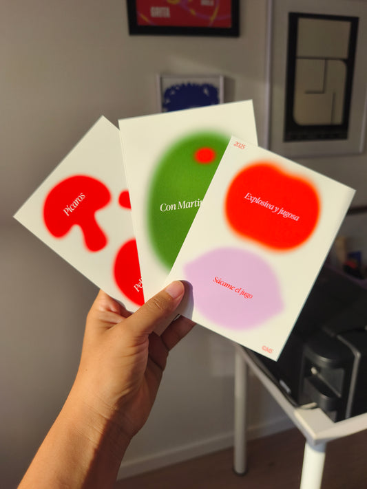 Frutas Audaces · Set de 3 tarjetas
